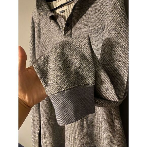 Old Navy Gray Quarter Button Up Sweater Size XL - Picture 4 of 8